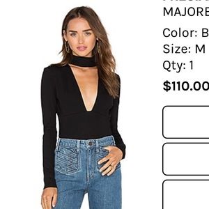 Black Majorelle bodysuit